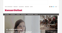 Desktop Screenshot of kansanuutiset.fi